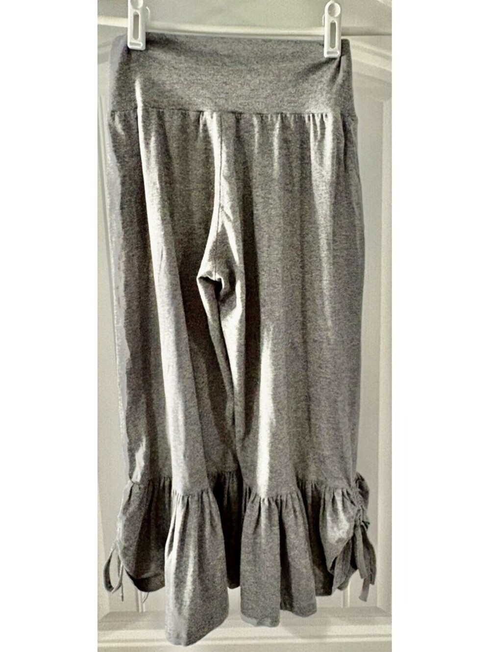 Matilda Jane Sofia Pant Ruffle Hem Girl’s XS Gray Rushed Ruffle String - Picture 2 of 9